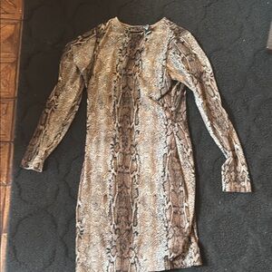 Windsor‎ Brown and Black Snake Print Dress